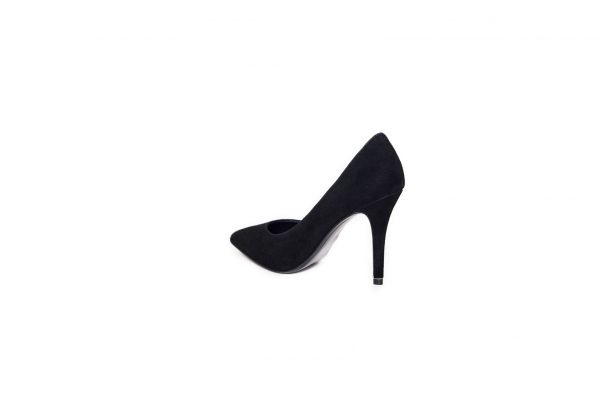 Zwart, suède, 8cm hakhoogte - Afbeelding 2